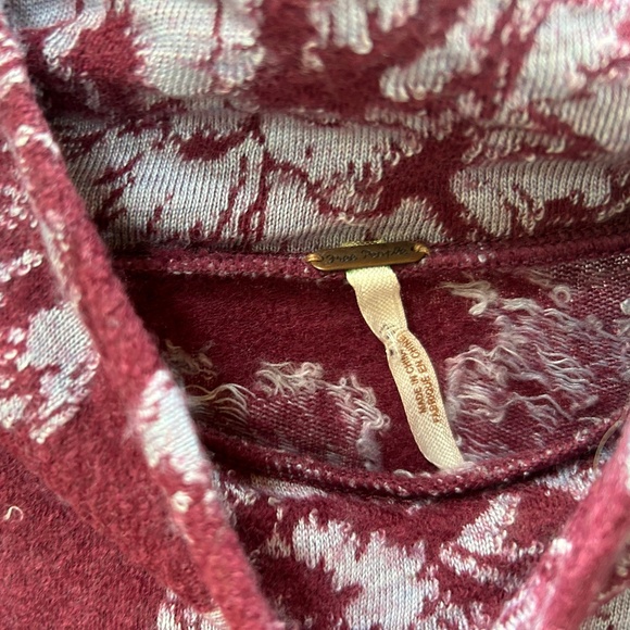 Free People Floral Sweater Dress Size M - Picture 5 of 7